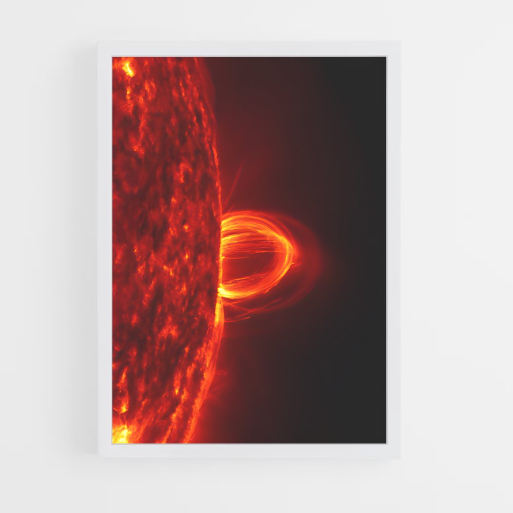 Poster Flamboiement Solaire – affiche Système solaire (vue 3)